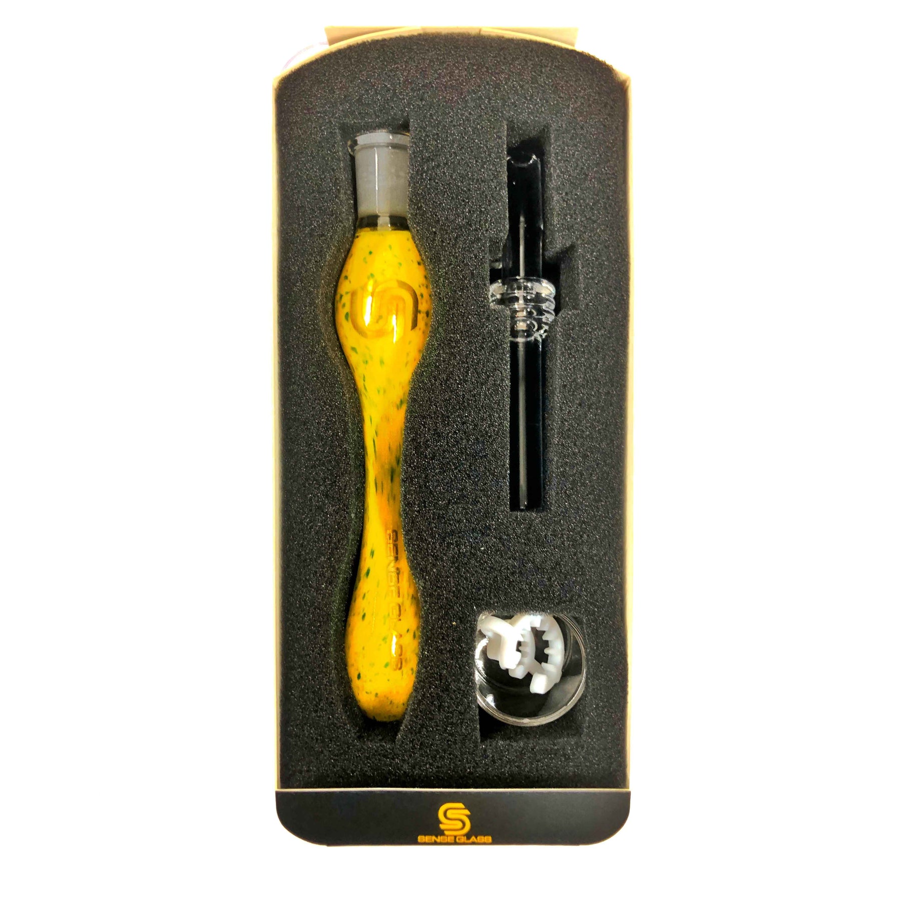 Sense Glass Nectar Collector Yellow Inside Package