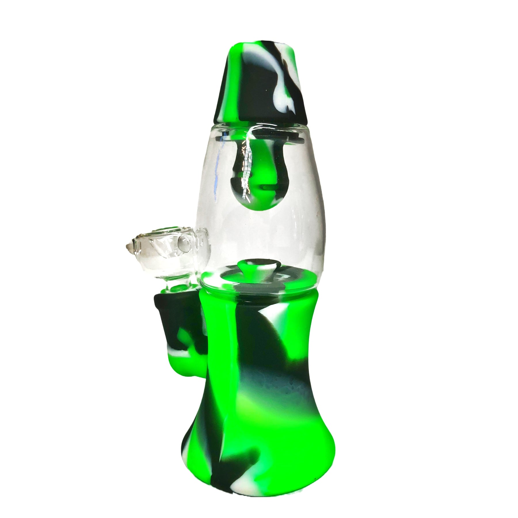 Silicone Water Pipe Green And Black Color