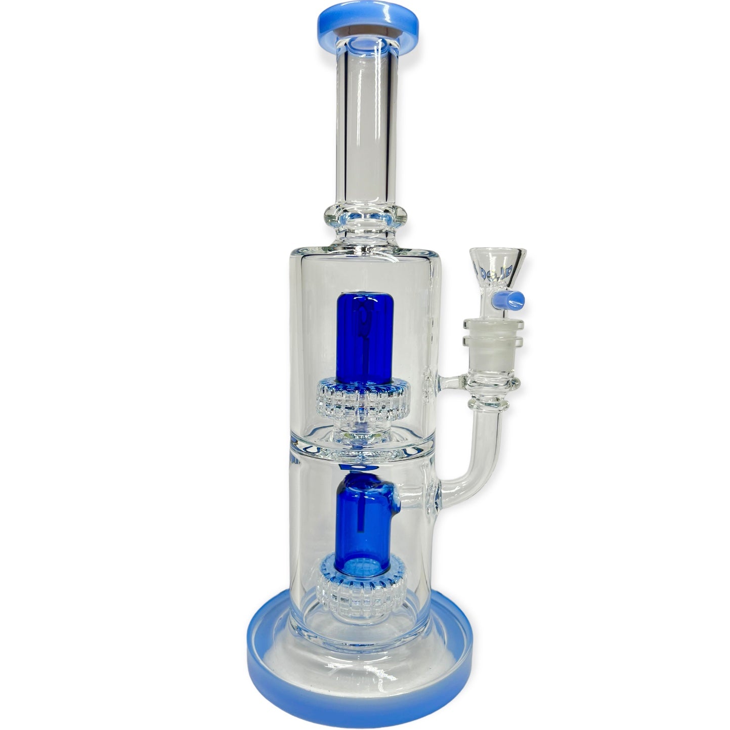 11 inch Double Matrix water pipe by aLeaf color blue