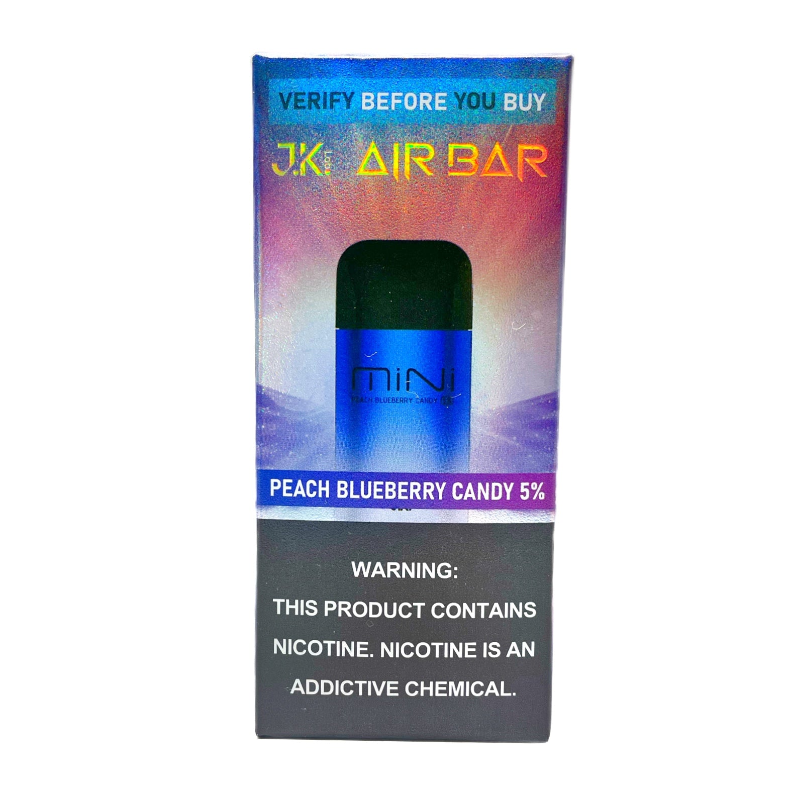 Air Bar Mini Flavor Peach Blueberry Candy
