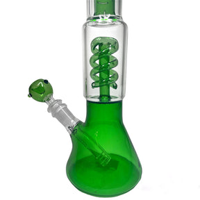 Green Spiral Bong Close Up View