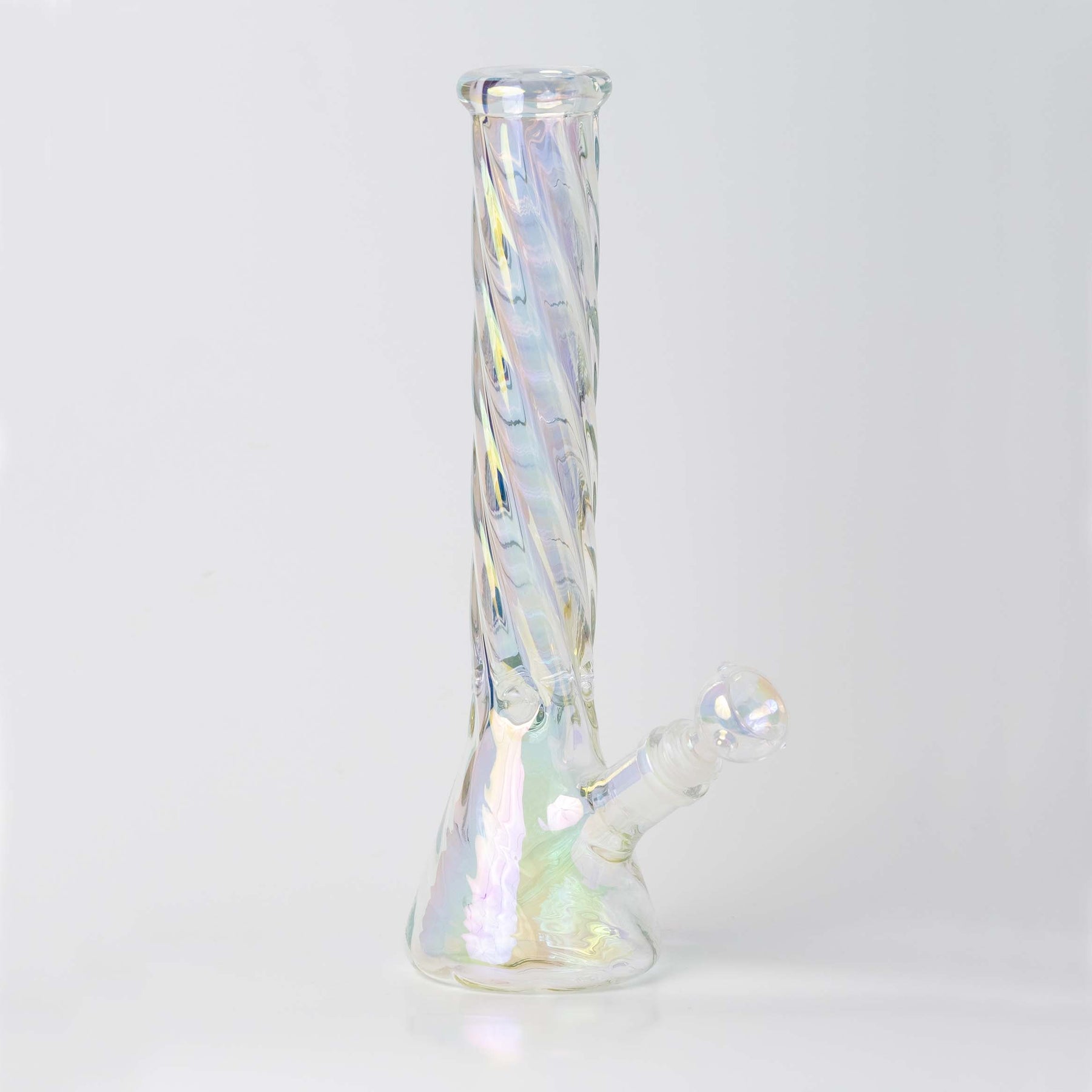 Swirl Bong with Iridescent Color