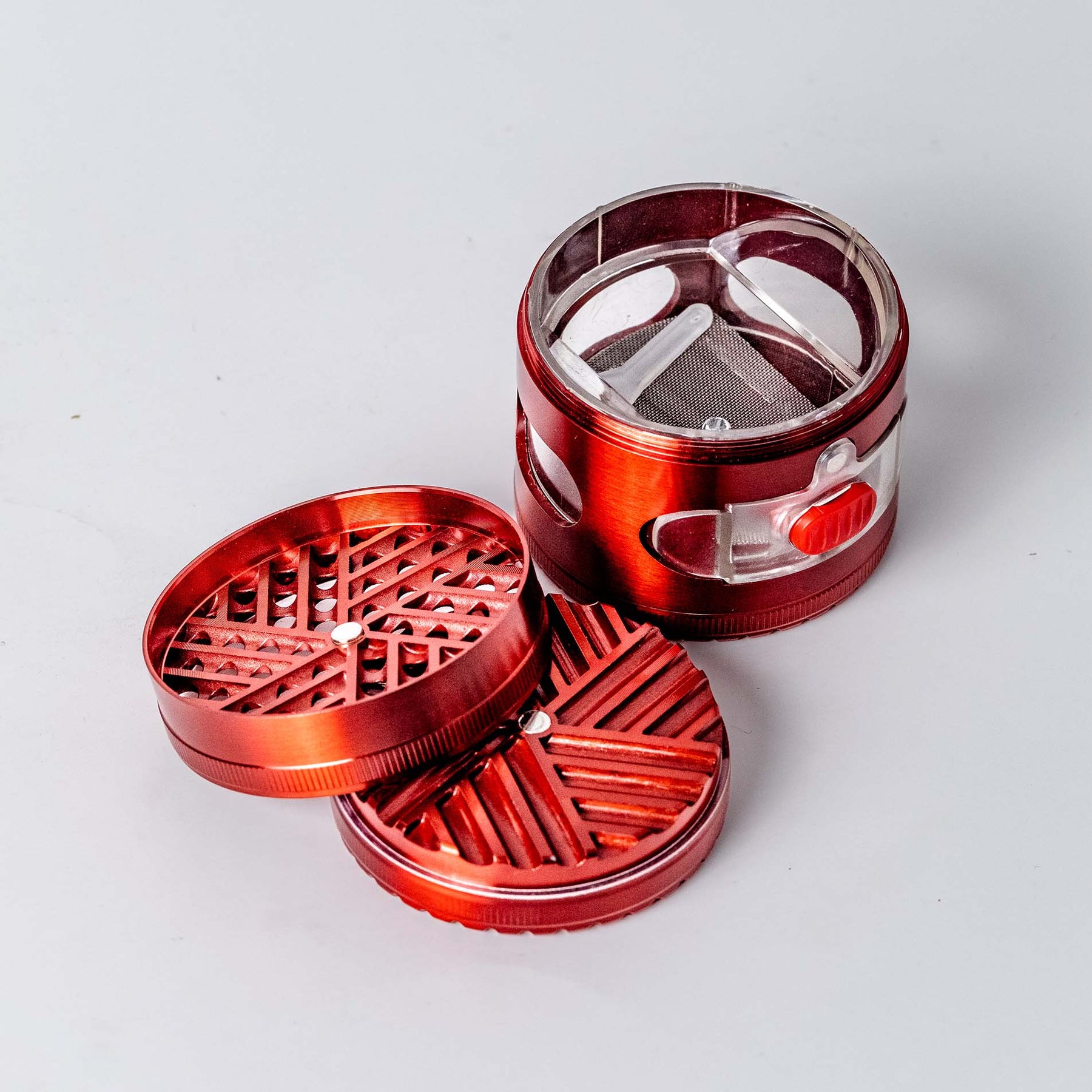 Top Ashtray Mirage Grinder Red Color