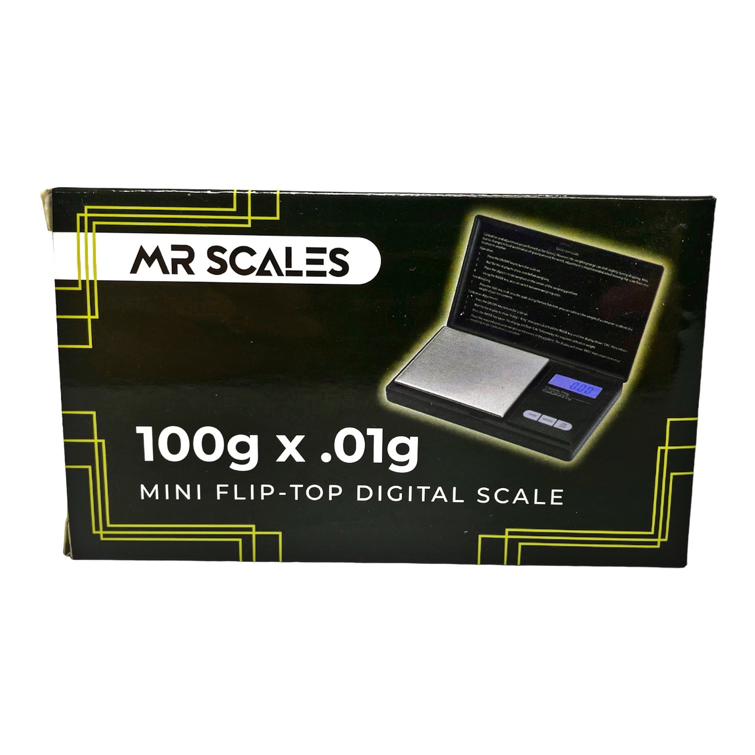 Mr Scales Mini Flip Top Digital Scale Box View