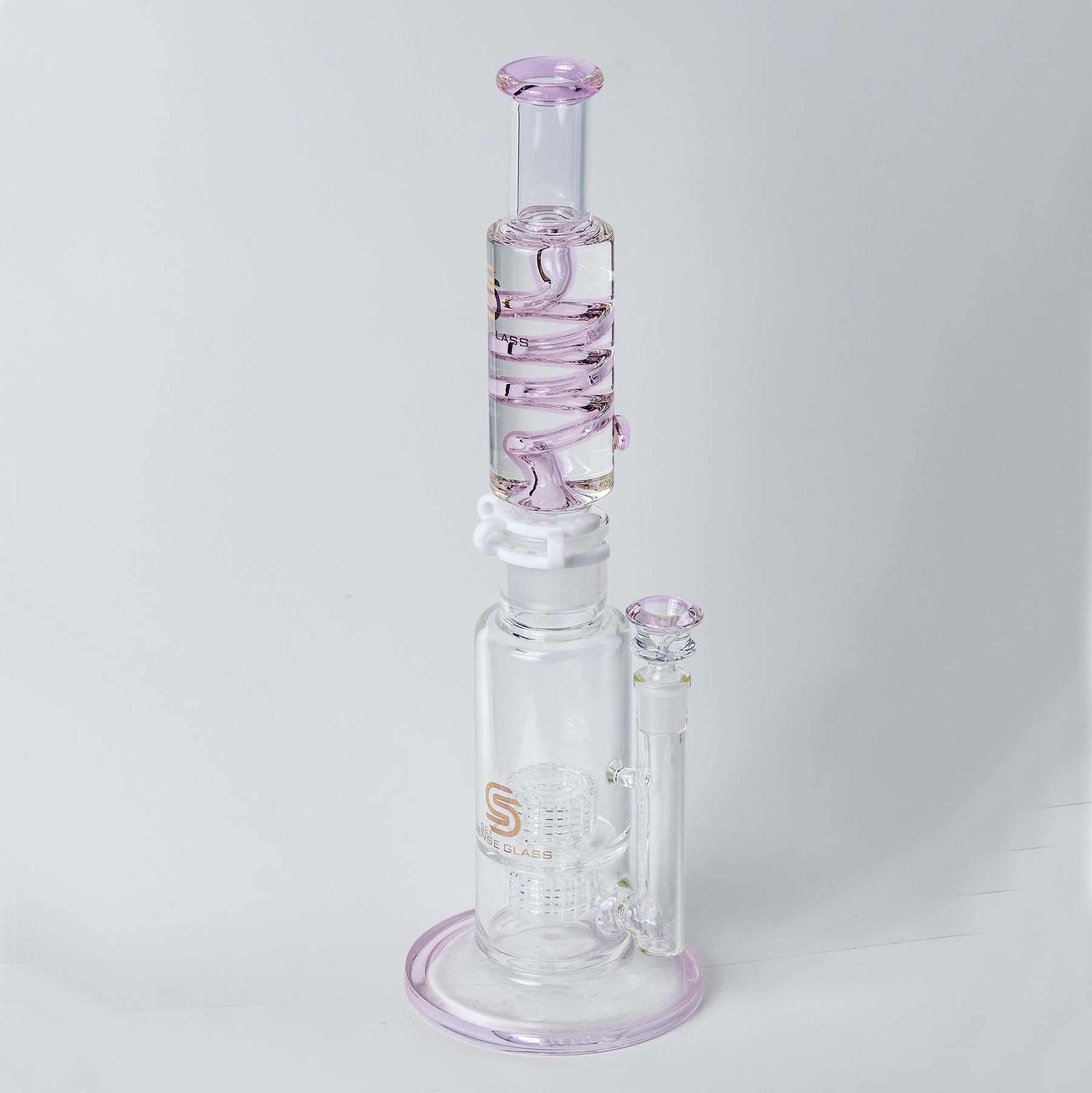 Freezable Coil on Pink Bong
