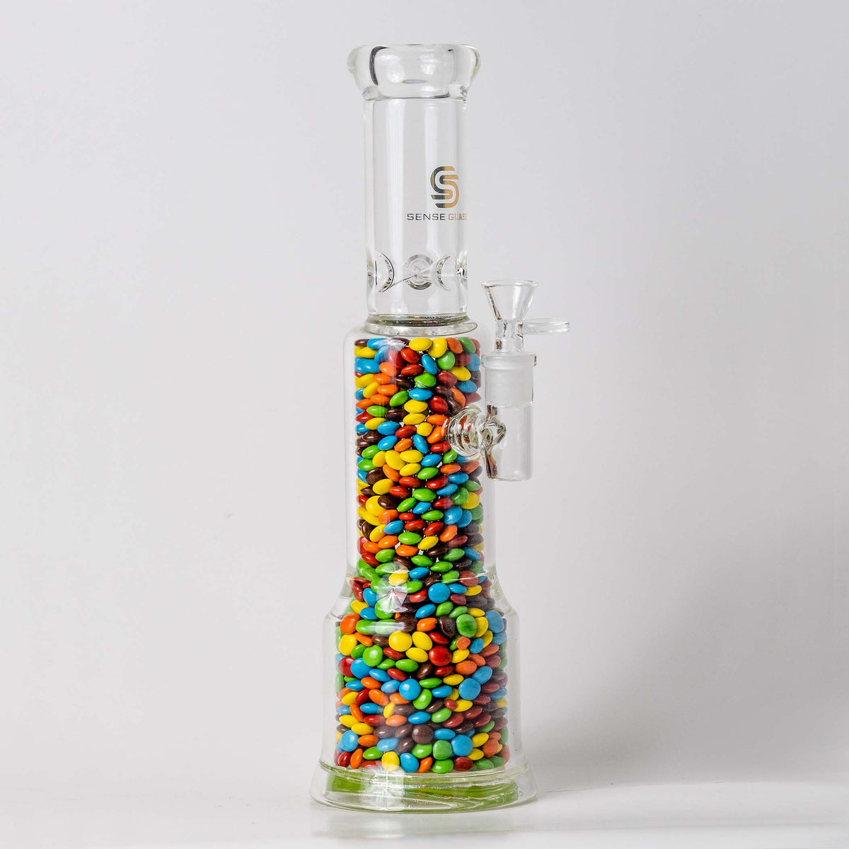 Sense Glass 13 inch Bong with M&Ms
