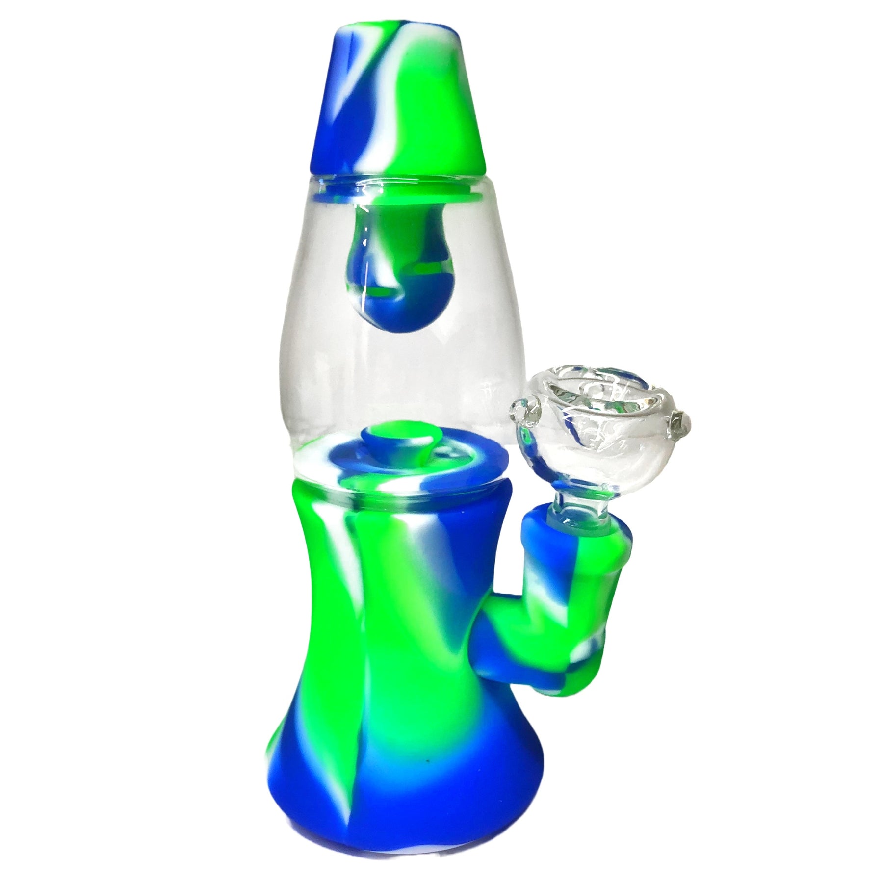 Silicone Lava Lamp Green Blue Color