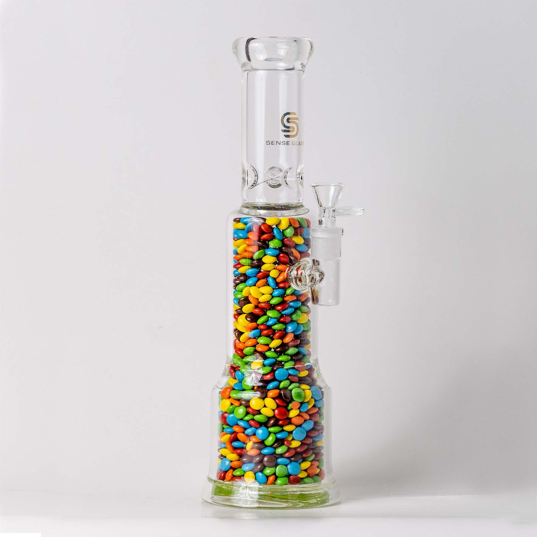 13 inch Bong with Unique Resin Design M&Ms