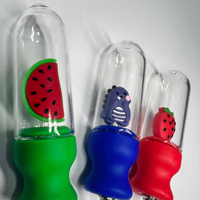Silicone and Glass Nectar Collectors with Cute Designs