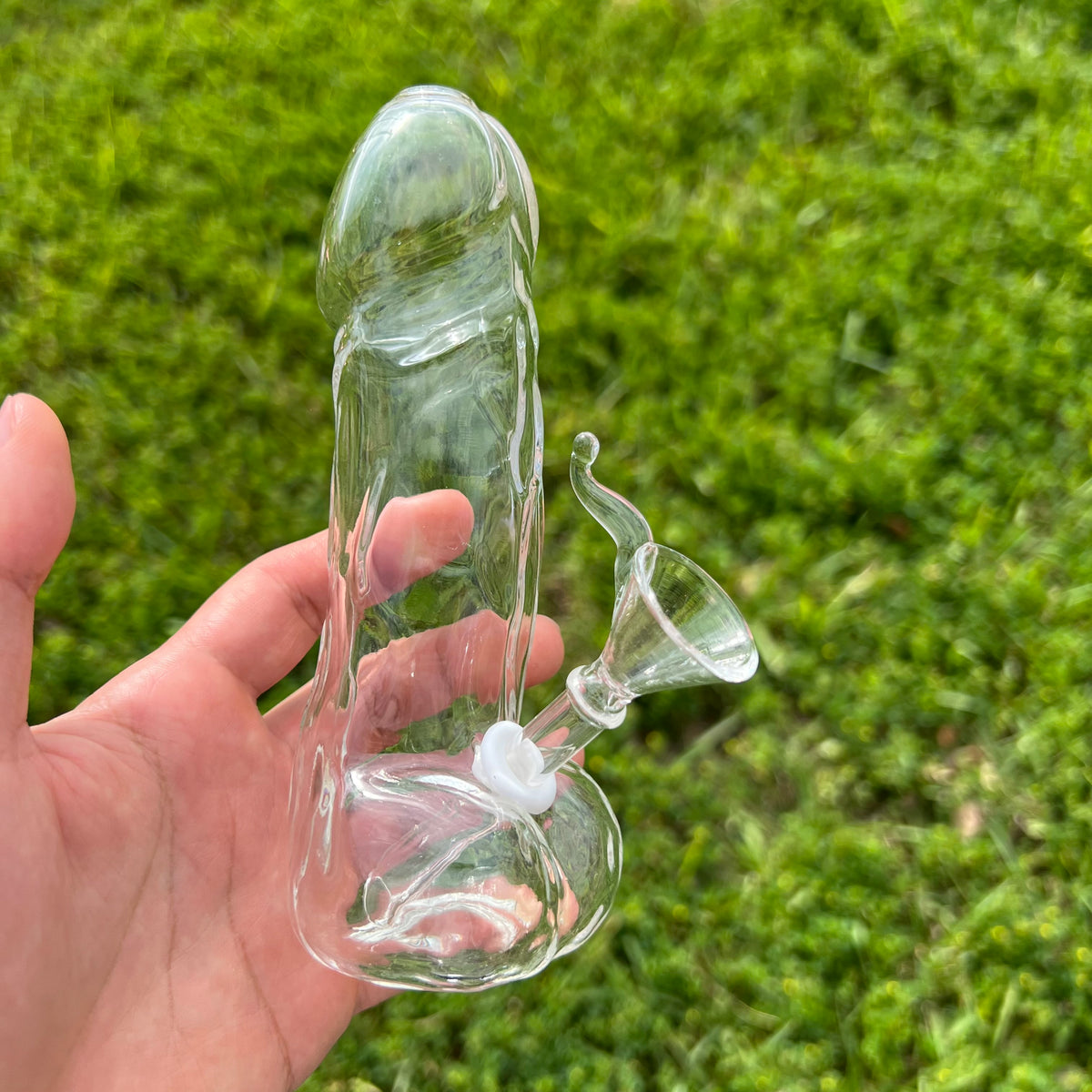 glass penis bong