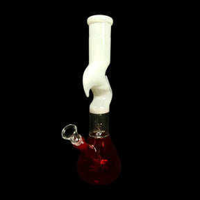 12 Inch Zig Zag Water Pipe with Percolator Color Red