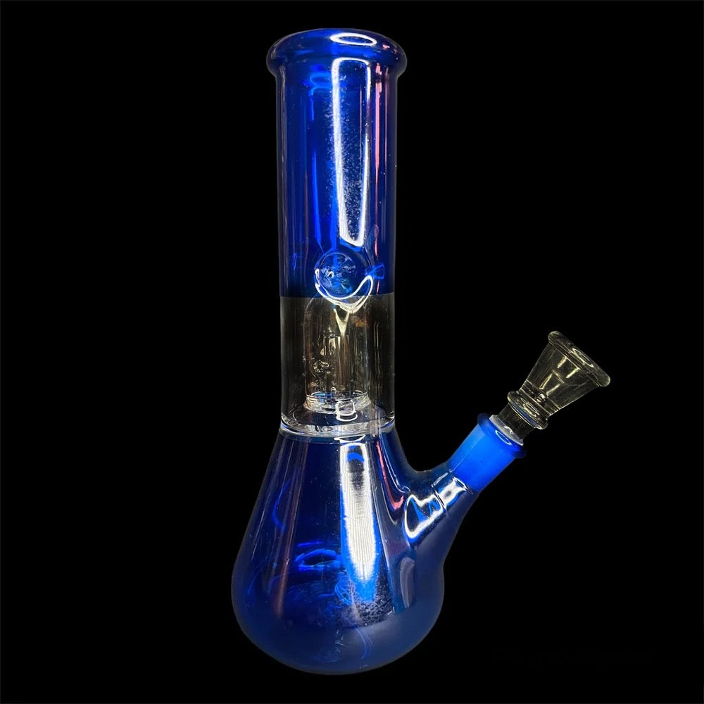 8 Inch Bong with Percolator Blue