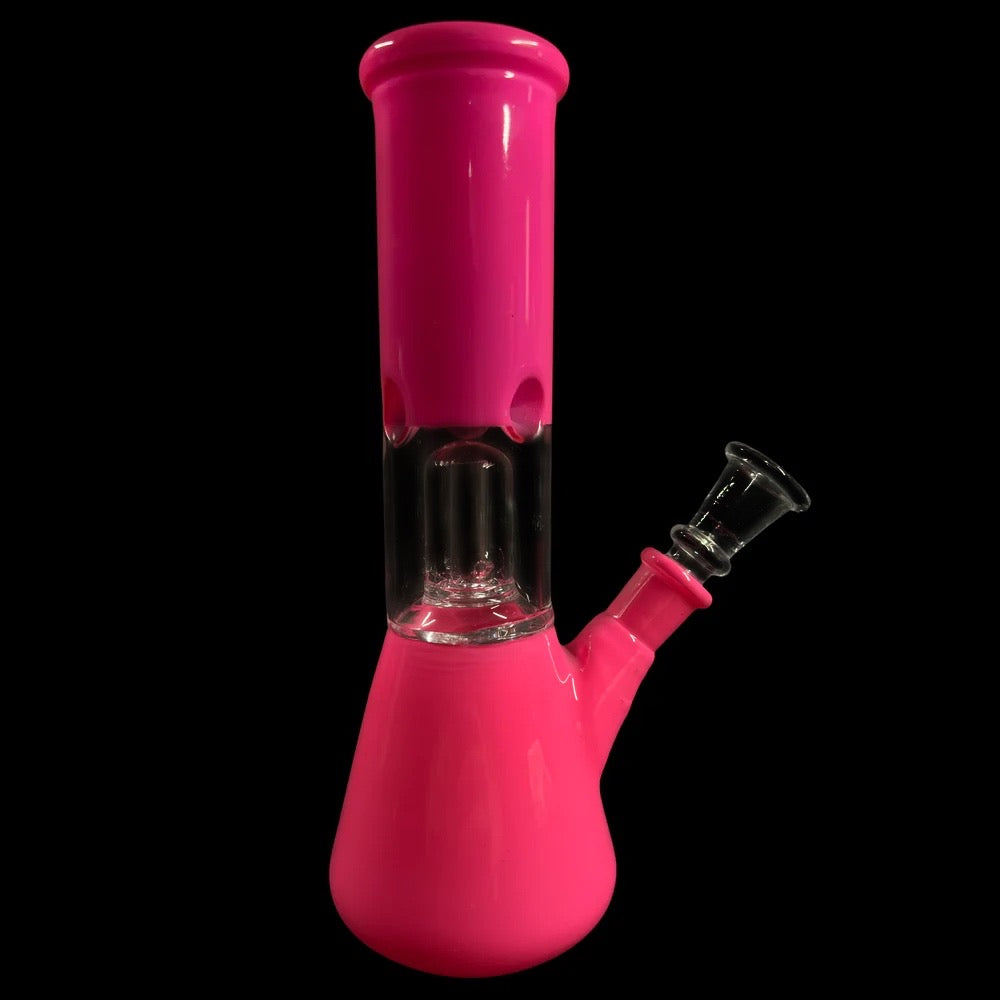 8 Tinted Pink Water Pipe Smoking Bong - Pink Bong -SmokeDay