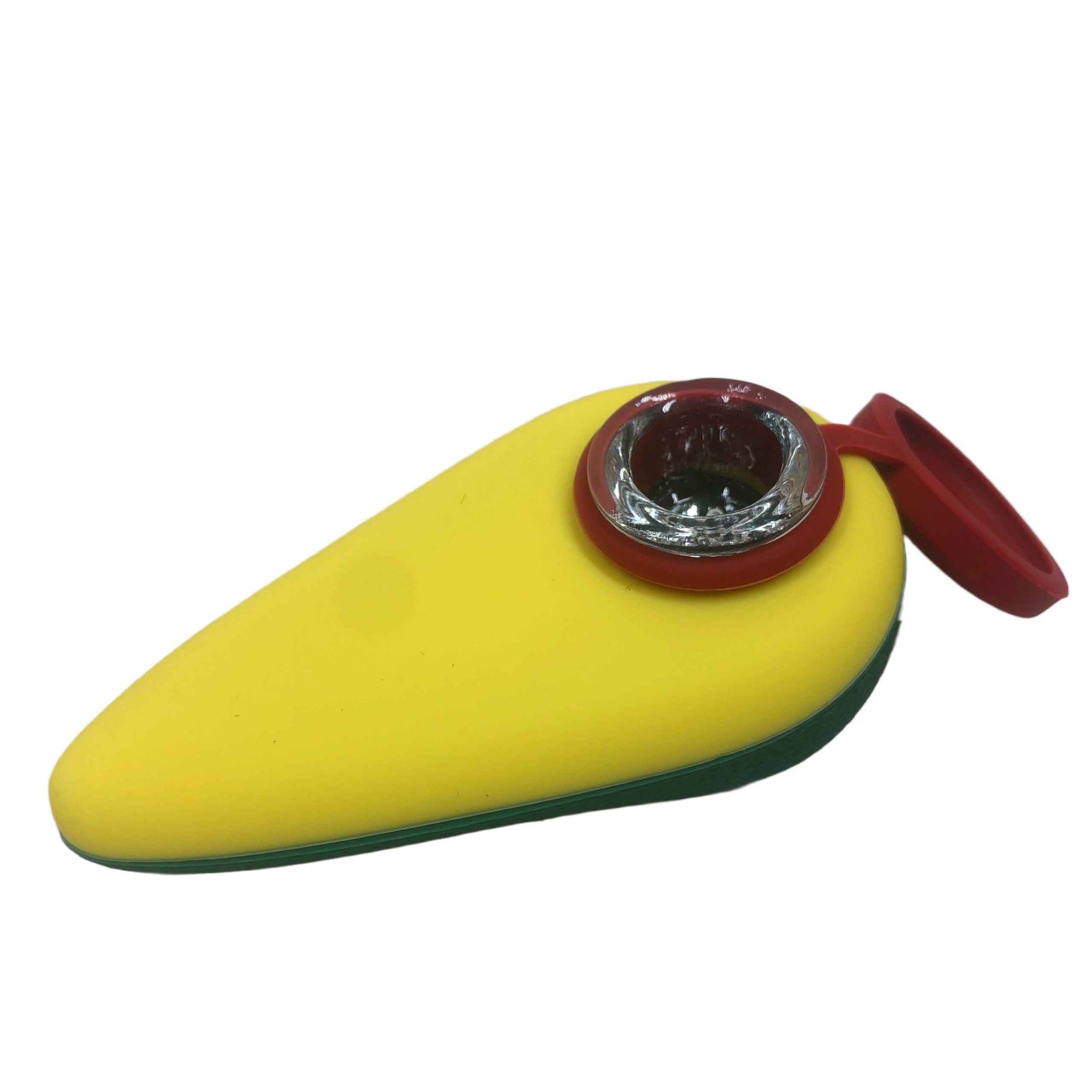 Avocado Pipe For Weed Yellow and Green