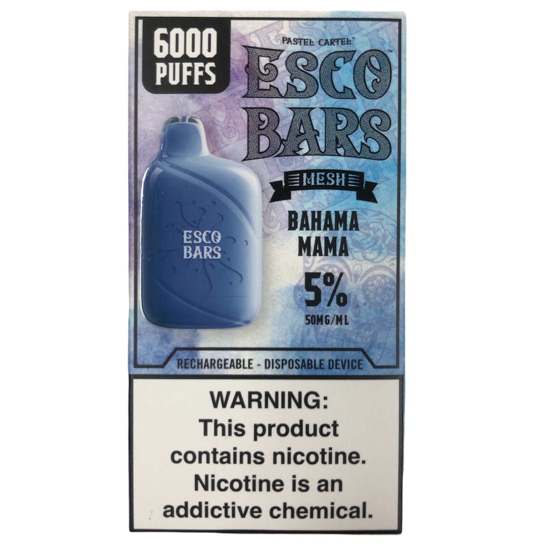 Esco Bars 6000 Puffs - Rechargeable Disposable Device