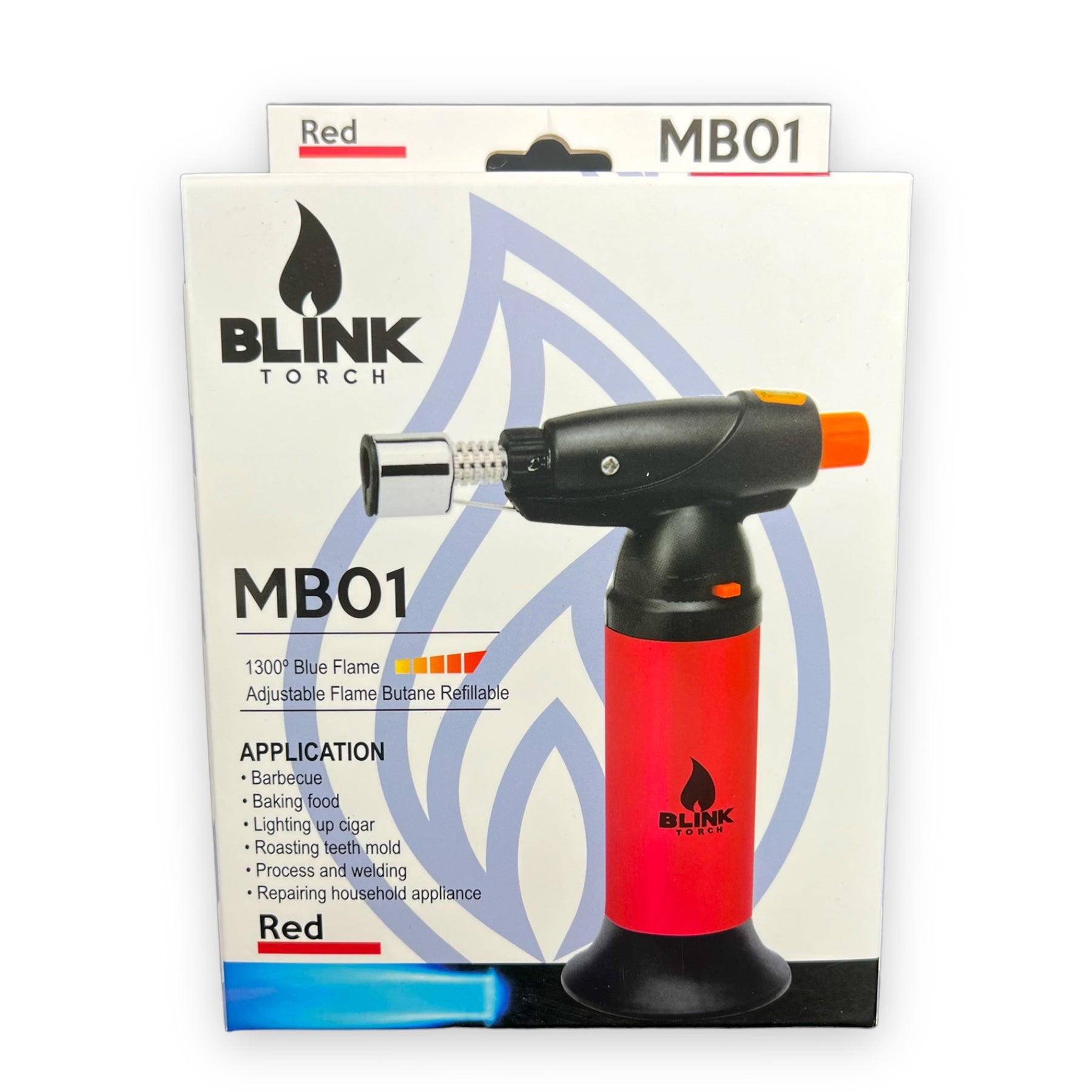 Blink Torch MB01 Butane Lighter Red 