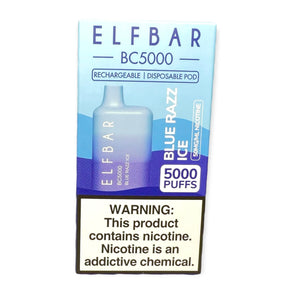 Blue Razz Ice Flavor Elf Bar BC5000 Package