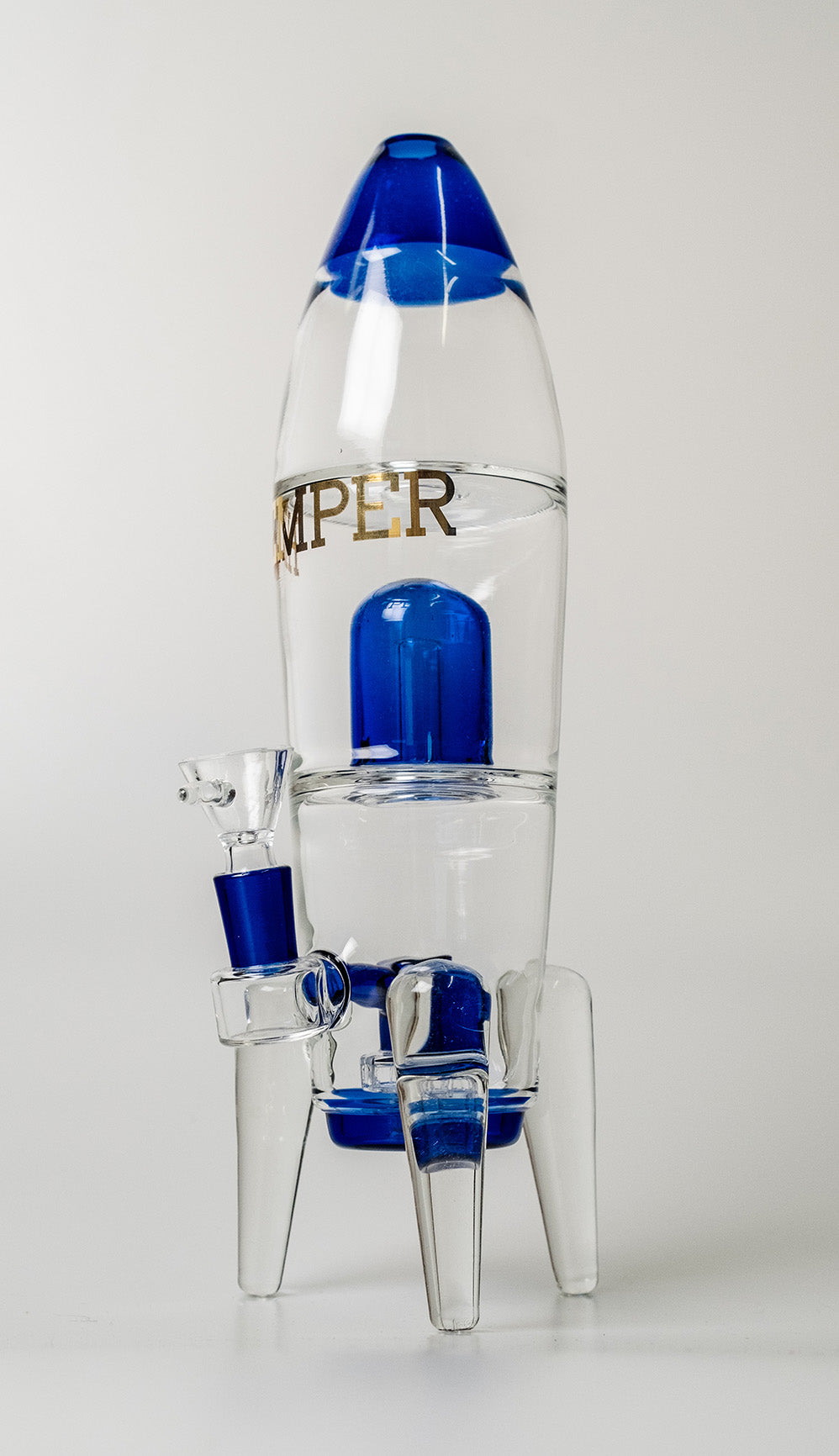 Hemper Blue Rocket Ship Bong