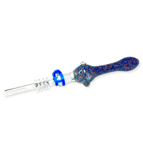 Blue and Pink Glass Nectar Collector Hand Blow