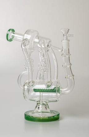 Bong with Dual Coil and Percolator