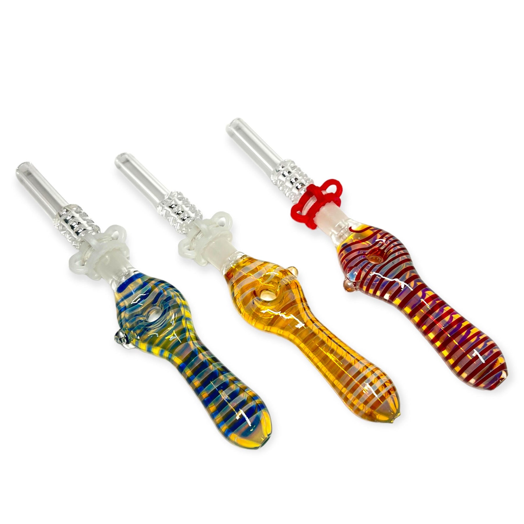 Glass Donut Nectar Collector Multiple Colors