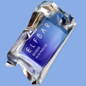 Elf Bar Blue Razz Ice Flavor in Wrapper