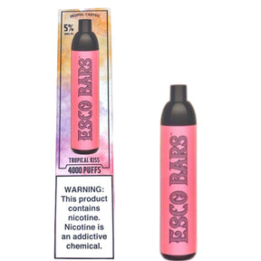 Esco Bars 4000 Puffs Tropical Kiss Flavor Device and Box View