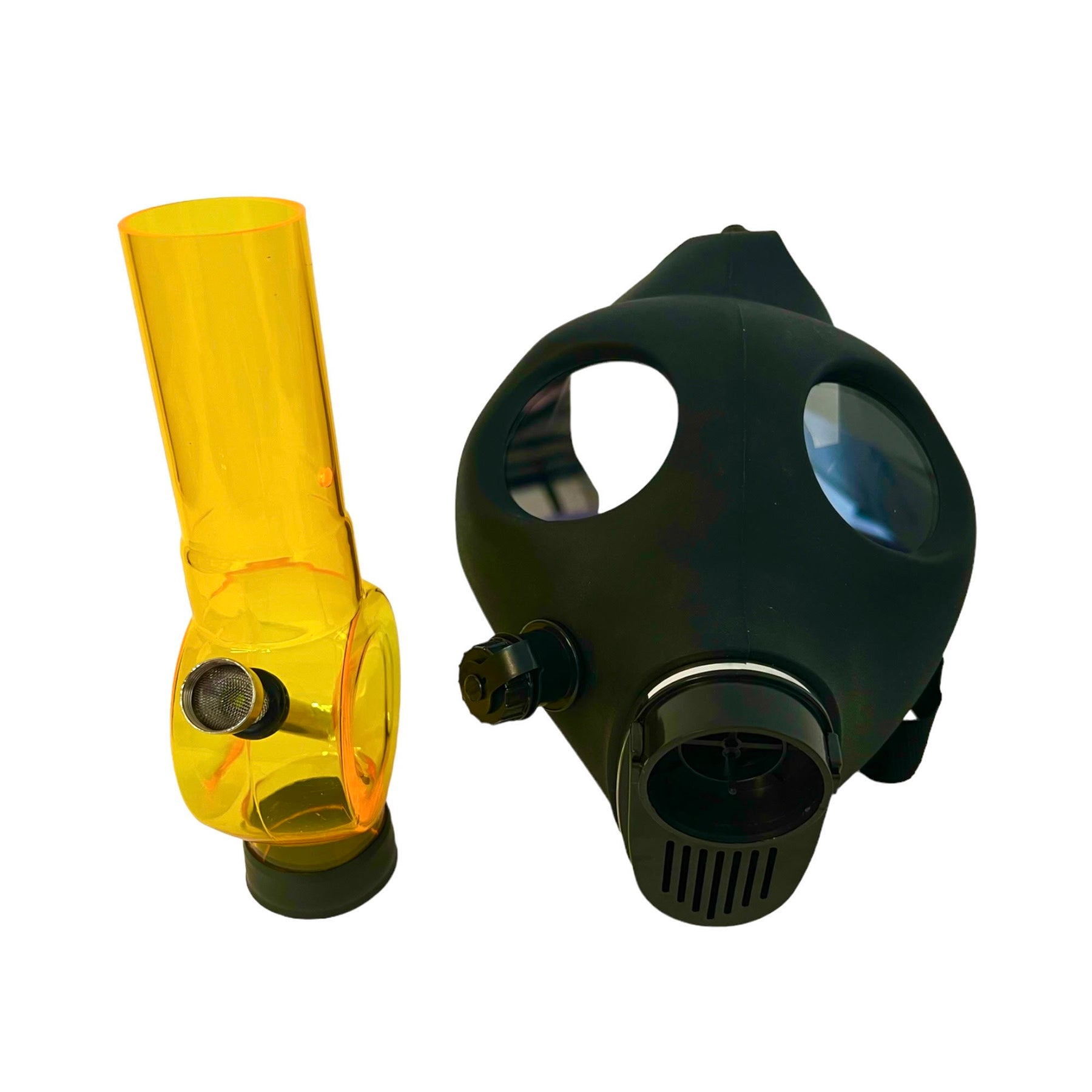 Weed Gas Mask Bong Black