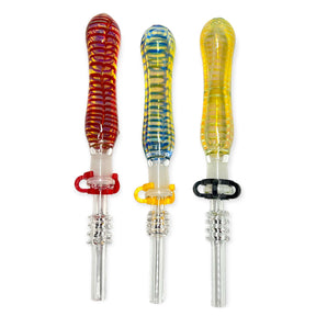 Glass Nectar Collector Hand Blow Multiple Colors