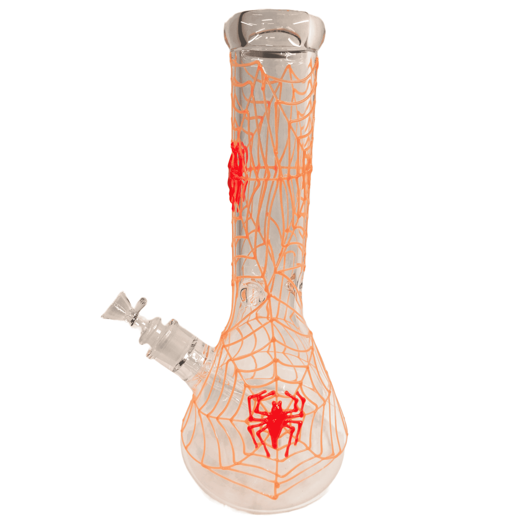 Glow in the Dark Red Spider Water Pipe
