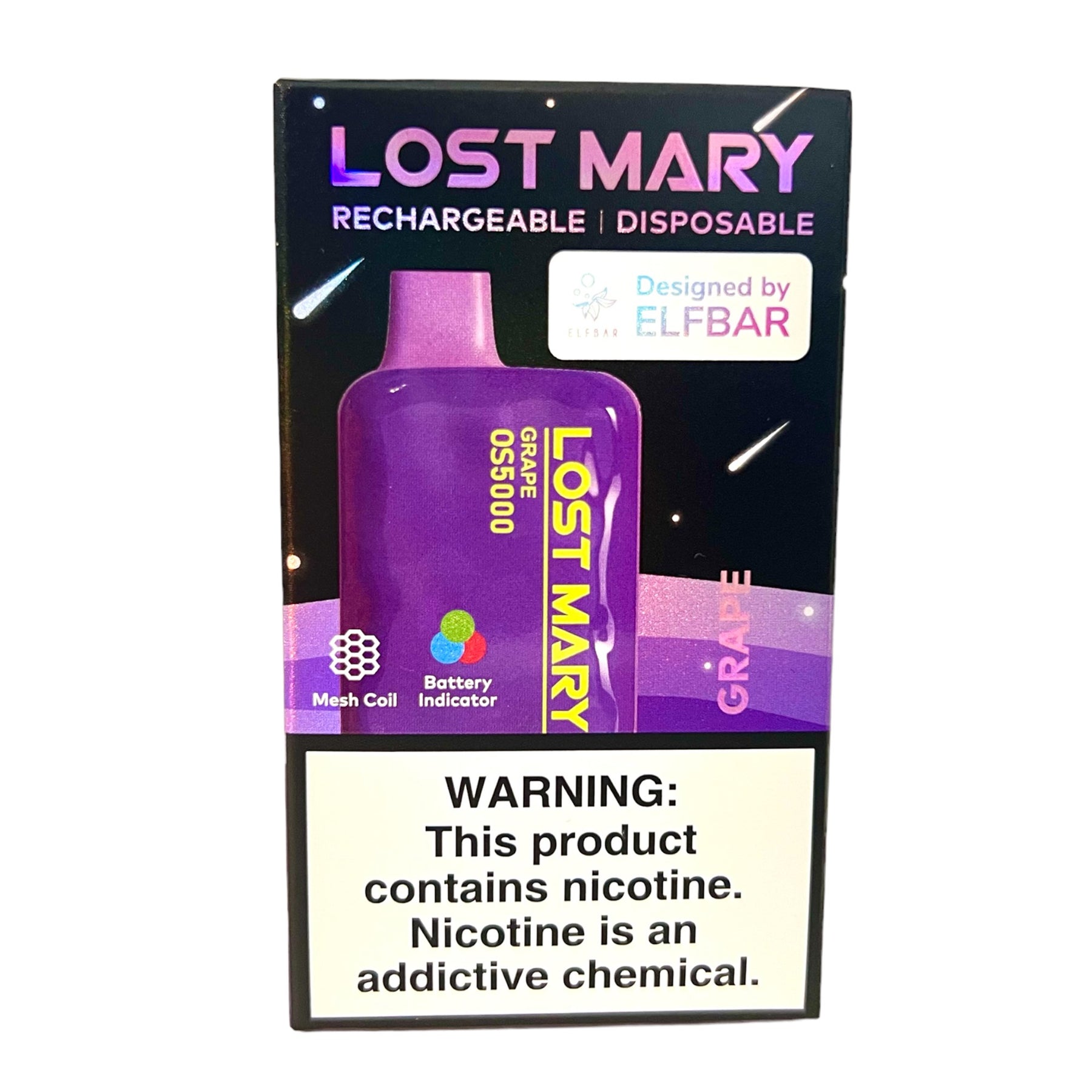 lost mary disposable vape grape flavor