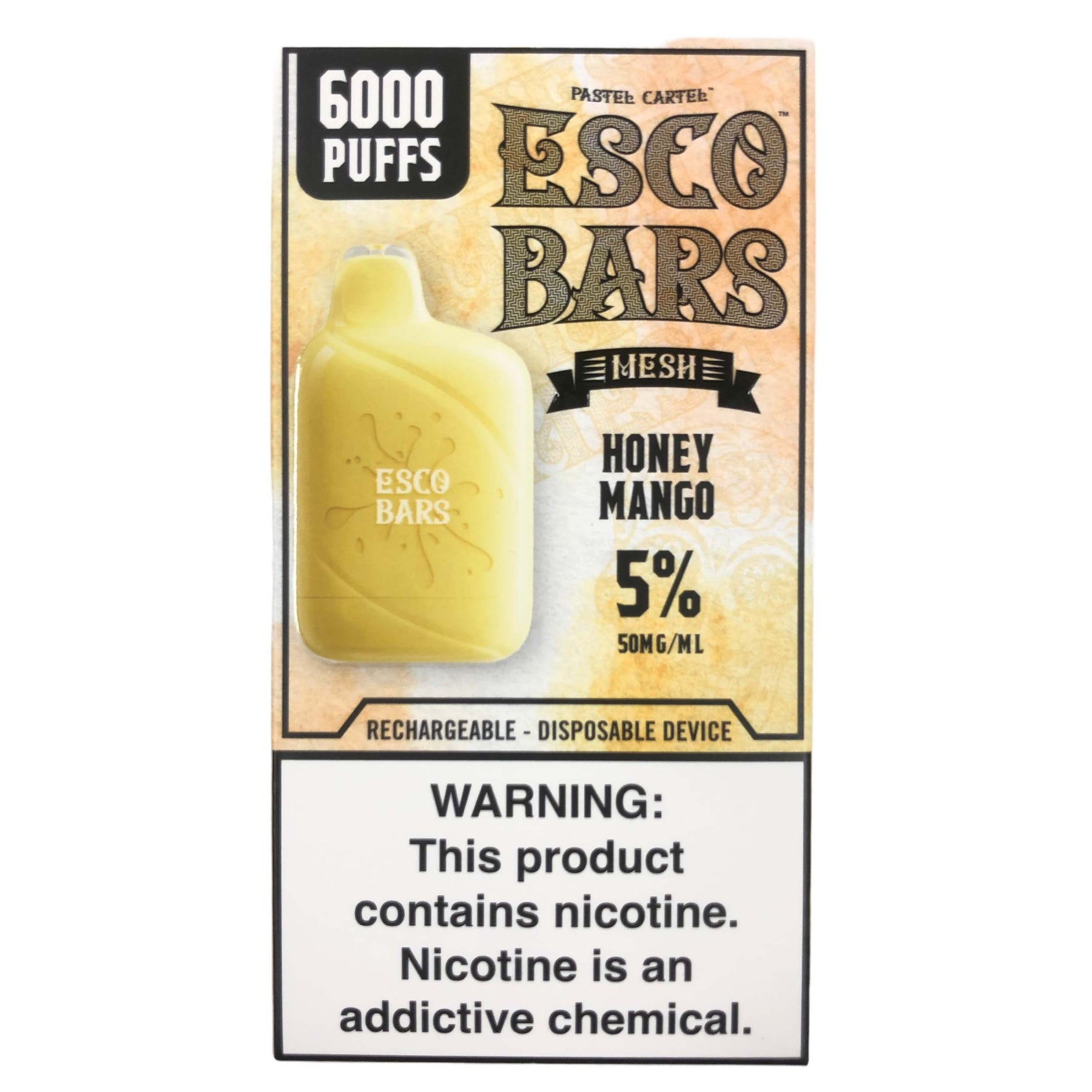 Esco Bars 6000 Puffs - Rechargeable Disposable Device