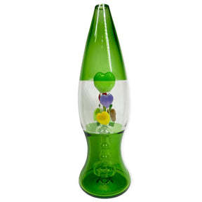 Lava lamp water pipe with Hearts and Percolator Green
