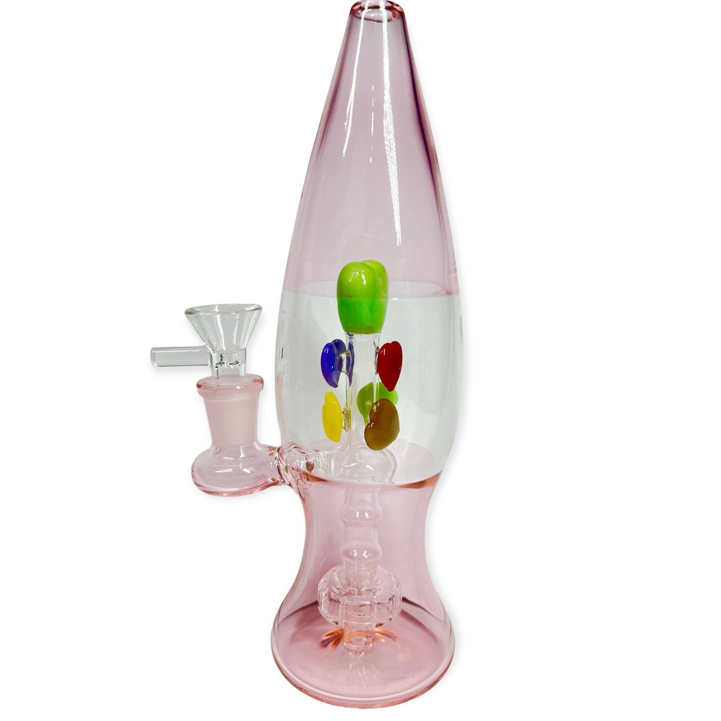 Lava lamp water pipe with Percolator Pink