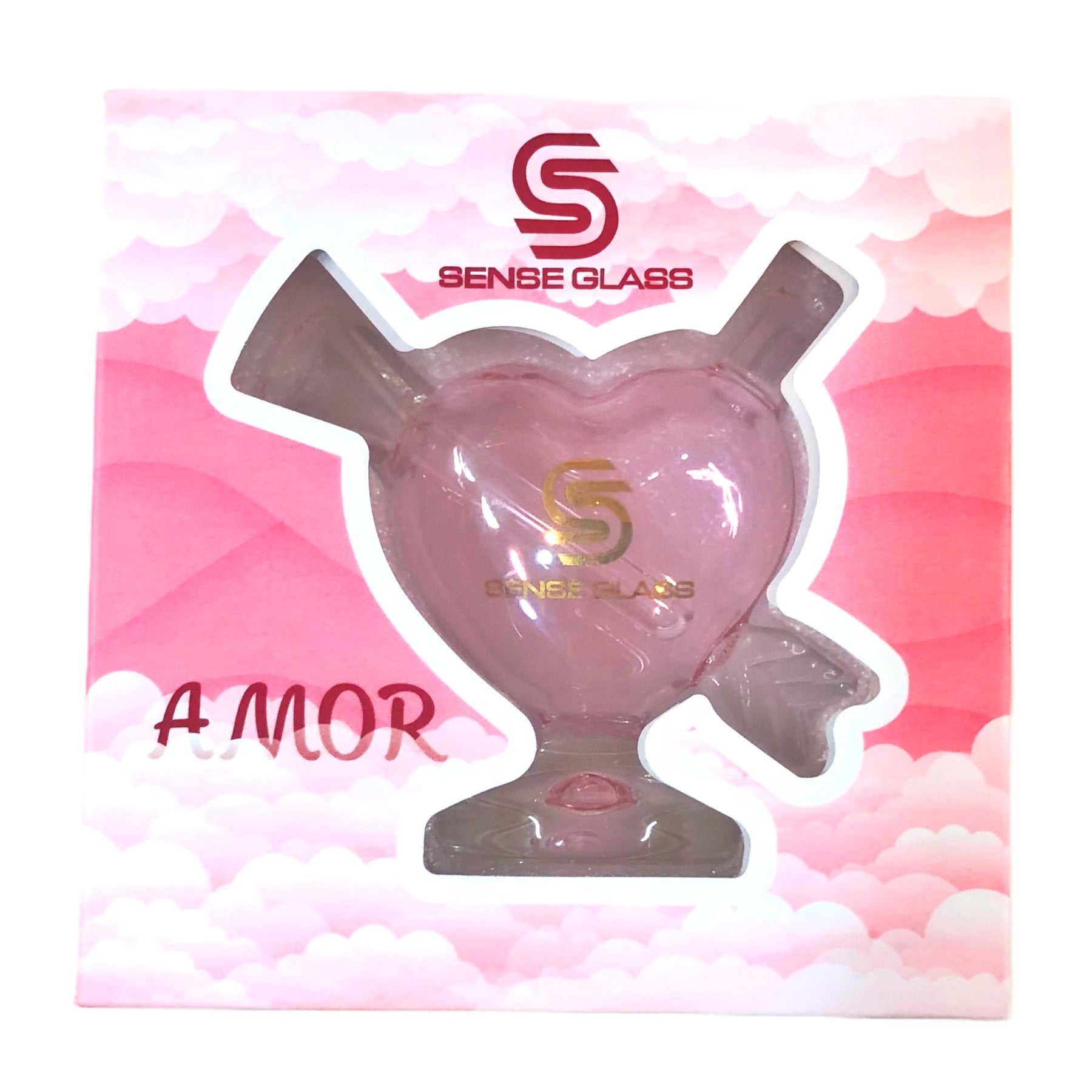 Mini Heart Joint Bubbler By Sense Glass Box View