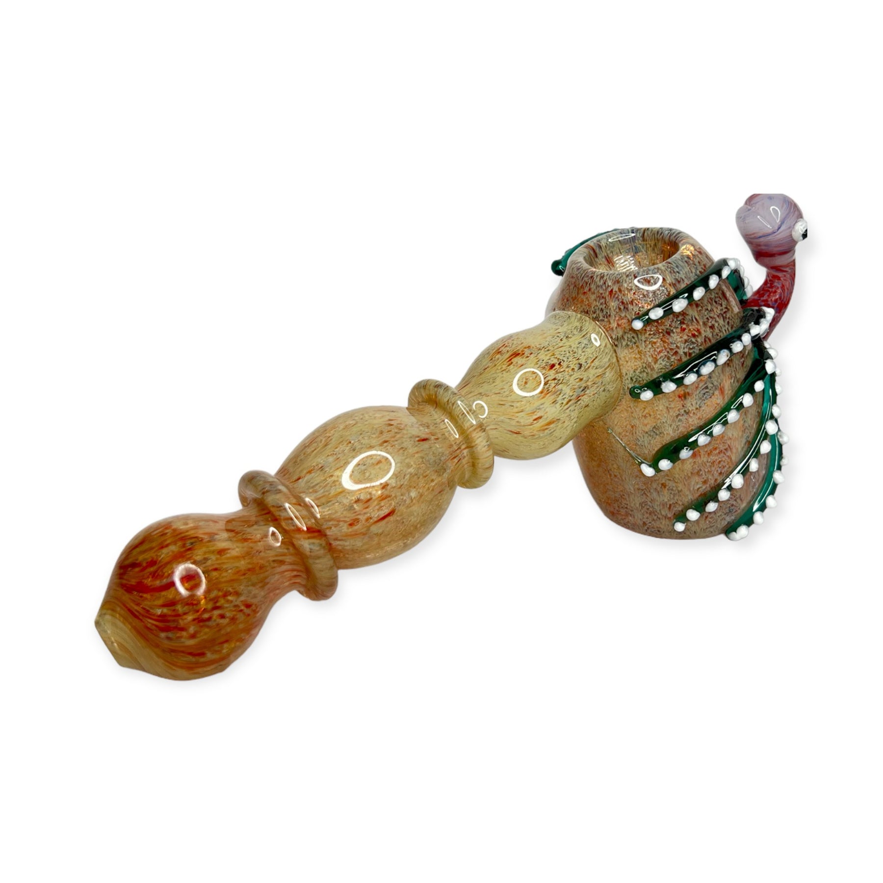 Octopus 8-inch Hammer Bubbler - Golden Leaf Shop