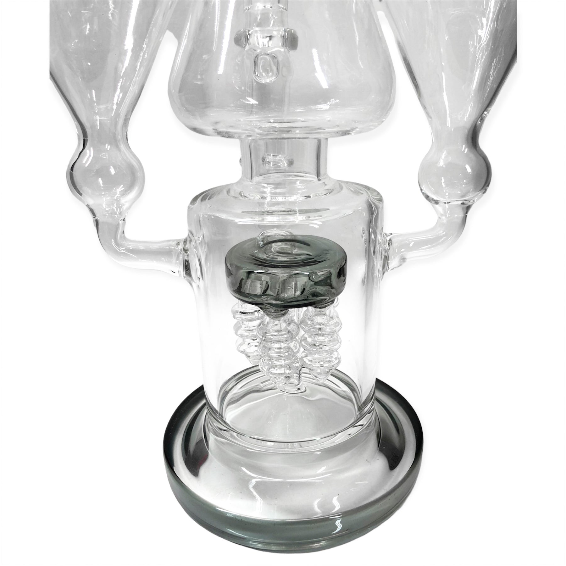 Chill Glass Triple Chamber Quintuple Percolator Bong with Recycler