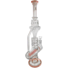 17 Inch Bong with Inline Percolator and Ice Catcher by Sense Glass - Golden Leaf Shop