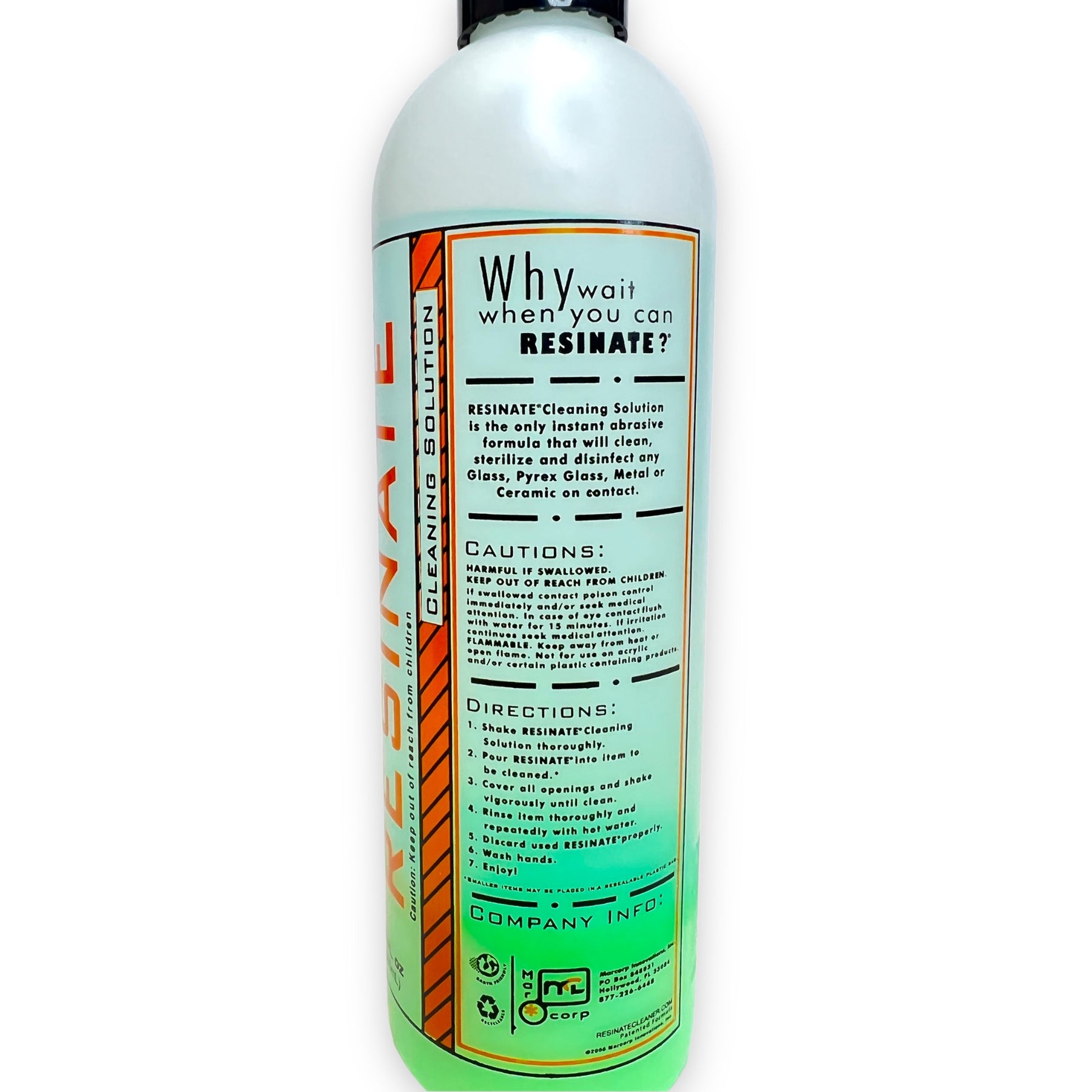 Resinate Instant Bong Cleaner 12oz - Golden Leaf Shop