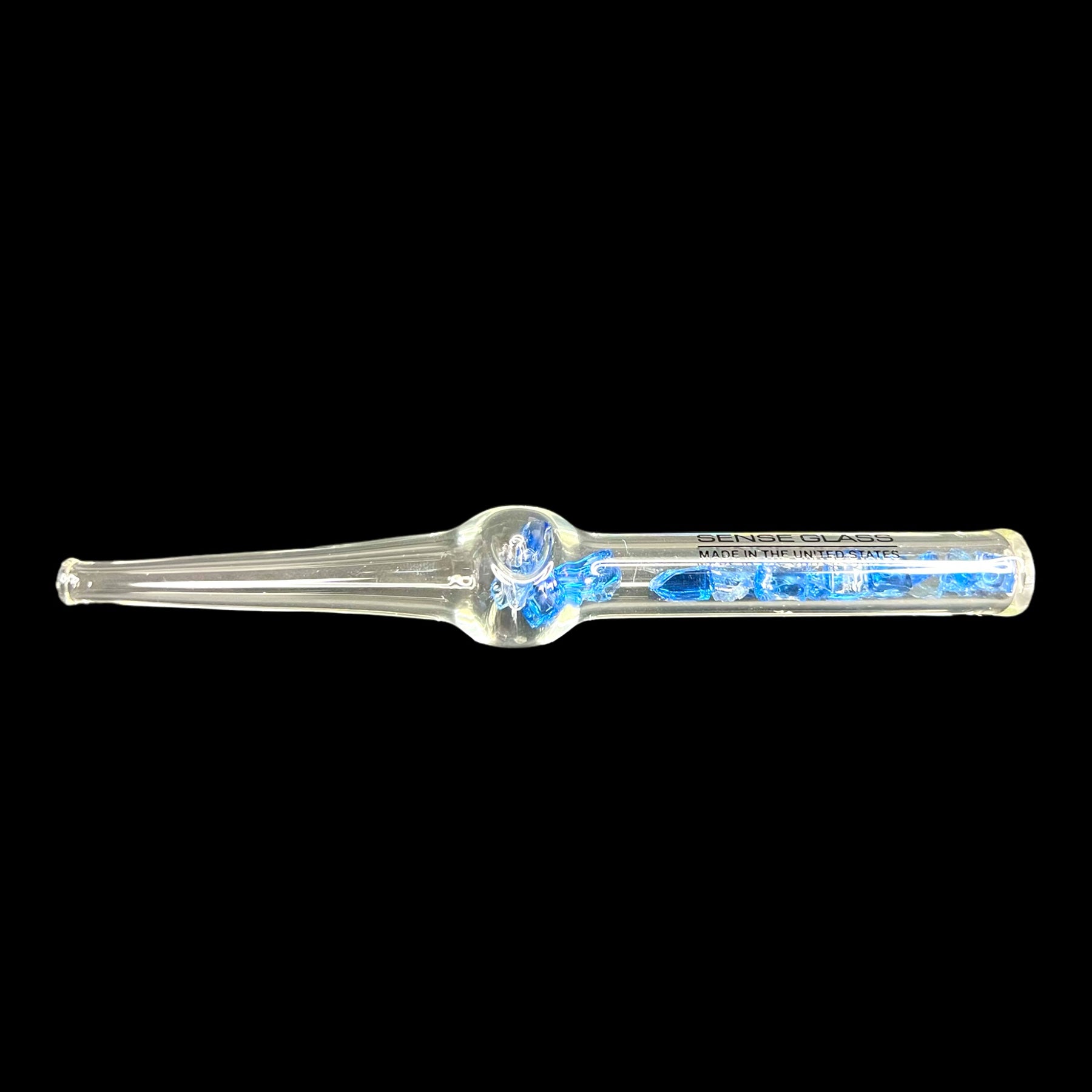 Nectar Collector Sense Glass with blue rocks 