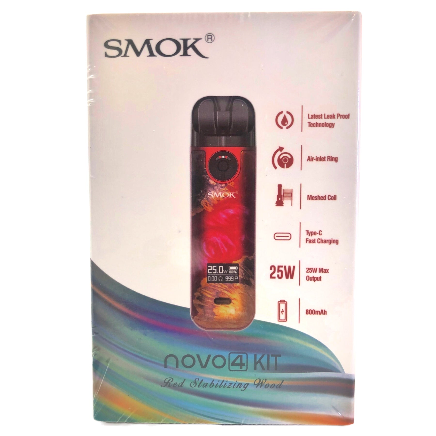 Smok Novo 4 Kit Red Stabilizing Wood