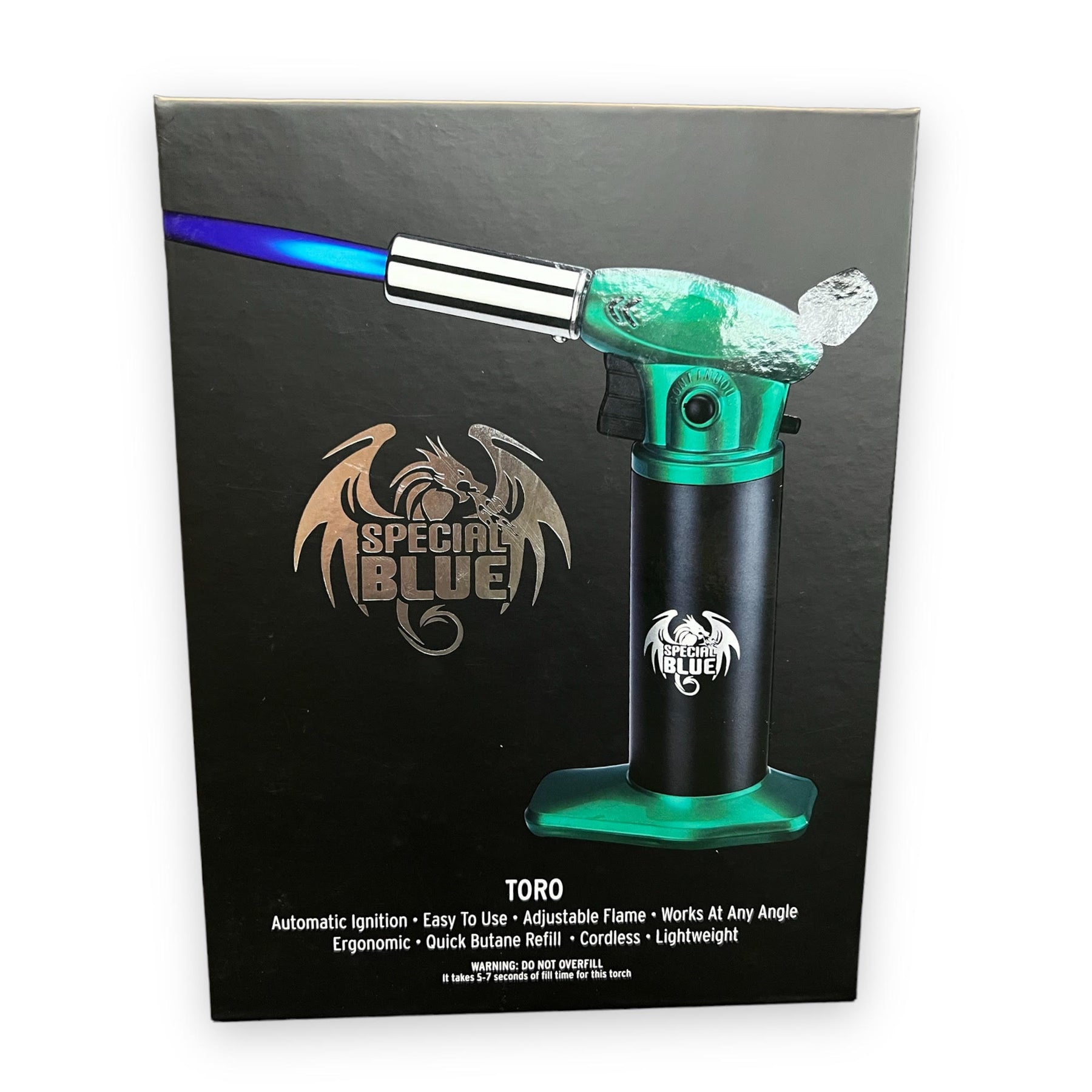 Special Blue Torch Lighter Green Box