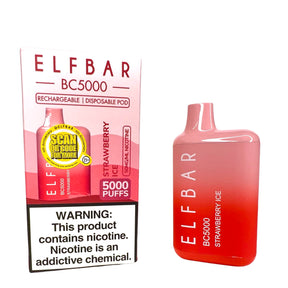 Strawberry Ice Elf Bar Device and Package 