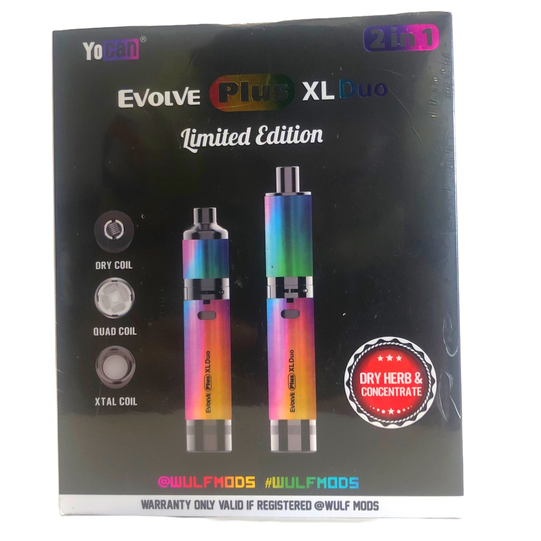 Yocan Evolve Plus XL 2 in 1 by Wulf Mods Dry Herb & Concentrate