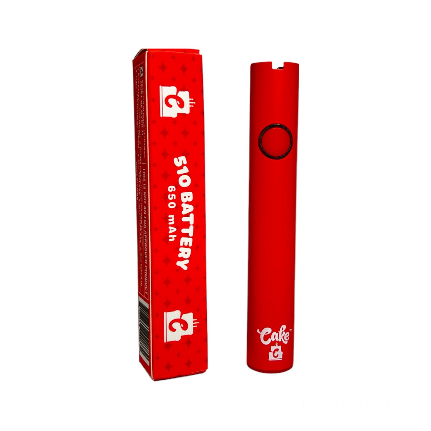 Cake 510 650mAh Cartridge Battery - Red