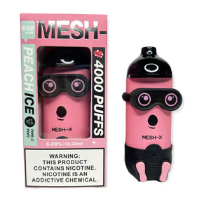 Mesh-X Rechargeable Disposable Vape Peach Ice flavor