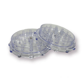 2 Piece Grinder with Magnet - Open Clear