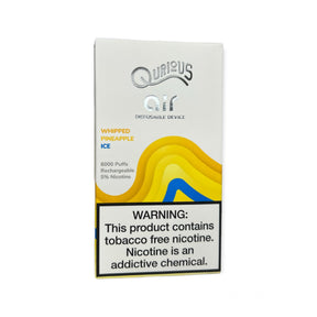 Whipped Pineapple Ice - Qurious Air 6000 Puff Disposable Vape 