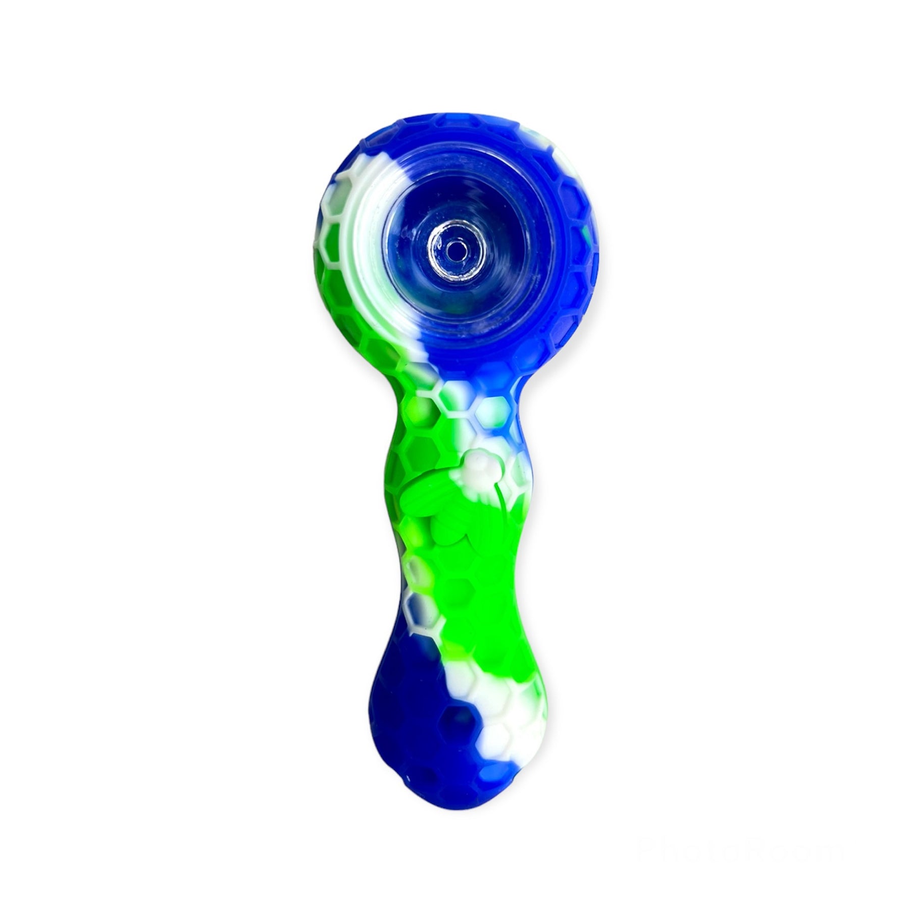 Silicone Hand Pipe with Glass Bowl | Best Price - Golden Leaf Shop