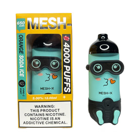 Mesh-X Rechargeable Disposable Vape Orange Soda Ice flavor